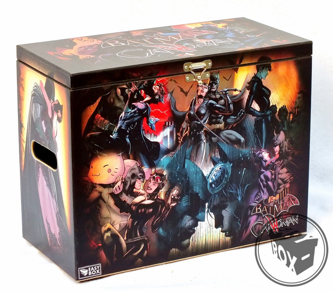 Batman & Catwoman - Large Comic Book Hard Box Chest MDF - Etsy