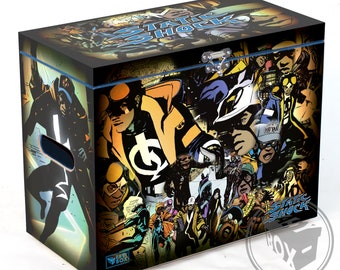 Static Shock - Large Comic Book Hard Box Chest MDF