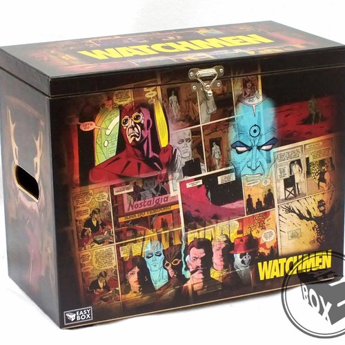 Watchmen shops - Large Comic Book Storage Hard Box Chest MDF