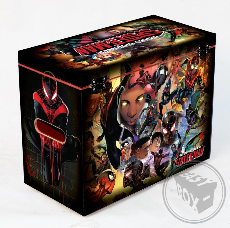 Spider-Man (Miles Morales) - Large Comic Book Hard Box Chest MDF image 2