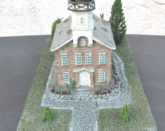 HO Scale Model Of A Haunted Light House.