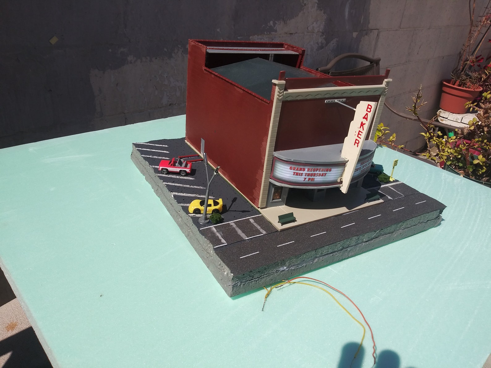 HO 187 Scale Model Vintage Movie Theater Etsy