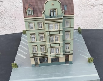 HO Scale Model Of An Old Department Store.