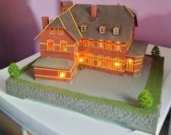 HO Scale Model Of A Toy Factory.
