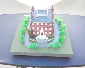 HO Scale Model Of The Joshua Ward House.