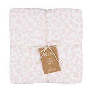 jeni and jane muslin cotton leopard baby swaddle blankets set of 2