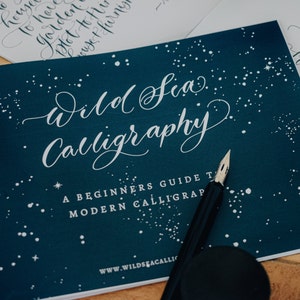 Anfänger Moderne Kalligraphie Workbook - 38 A5 Seiten Kalligraphie Buch, Kalligraphie lernen, Kalligraphie Geschenke