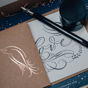 Kit di calligrafia moderna per principianti, kit di calligrafia moderna, regalo di calligrafia, calligrafia, lettering a mano, apprendimento della calligrafia moderna