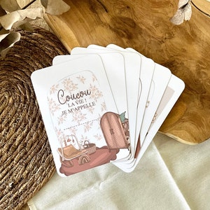 Cartes étapes bébé Vintage - Boho - tendance - grossesse - naissance bébé - souvenirs - Première année bébé