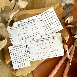 Carte à décoder « amour » - annonce grossesse - demande parrain marraine - naissance - mariage - demande témoin