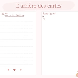 Cartes étapes bébé 1 ère année - Rosé - // arc-en-ciel // fleurs // mois anniversaires // rose image 2