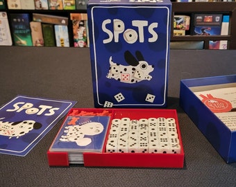 Spots Board Game 3D Printed Micro Insert (Supports sleeved cards)