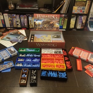 War of the Ring 3D Printed Insert W/ Expansions & Custom dice