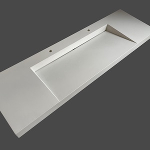52 COLORS! Fully Custom Concrete Sink, Floating Ramp Sink, Handmade Modern Bathroom Basin, Made in Colorado, Free Shipping