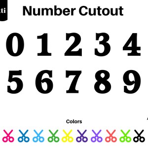 30 Number Die Cut, Number Confetti, Digit Confetti, Number Shape, Paper Shapes, Party Decor, Classroom Bulletin Board, Birthday,