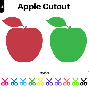 30 Apple Cutout, Apple Cardstock, Die Cut Shapes, Cardstock Cutout, Birthday Decoration, Gift Tags, Apple Die Cut, Die Cut Apples, Banner