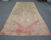 498 Turkish Rug,Anatolian Rug,Turkish Small Decorative,Rug 4x6,Vintage Rug,Pastel Rug,Oushak Rug,Area Rug,Rug 4 9 x11 4 feet 146 345 cm