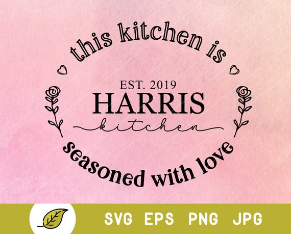 Download Kitchen Svg Pot Holder Svg Last Name Svg Family Name Svg Etsy