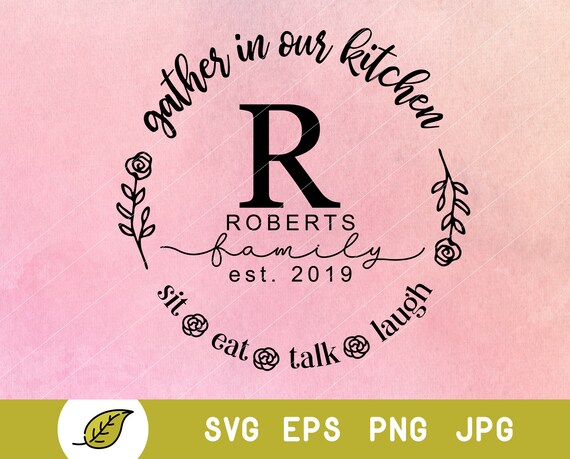 Download Kitchen Svg Pot Holder Svg Last Name Svg Family Name Svg Etsy