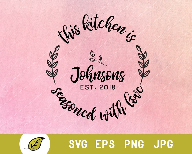 Download Kitchen Svg Pot Holder Svg Last Name Svg Family Name Svg Etsy