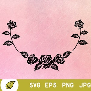 rose svg, roses svg, floral svg, floral wreath svg, wreath svg, flower svg, flowers svg, flourish svg, floral clipart, floral svg files