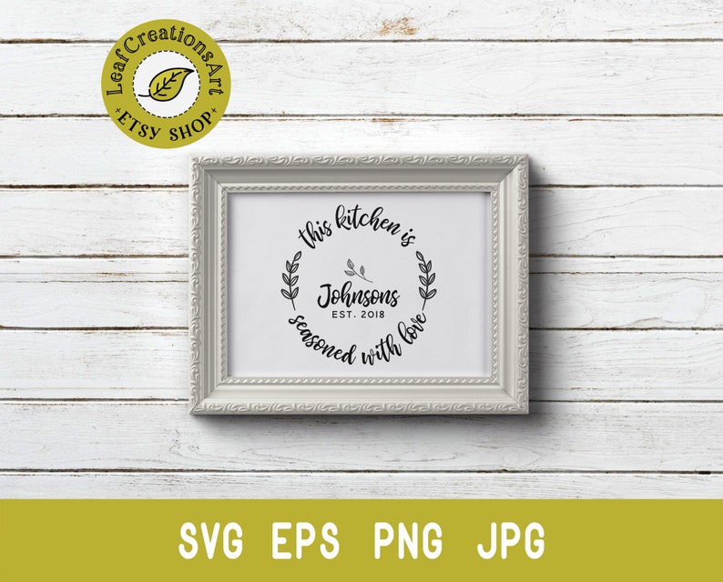Download Kitchen svg pot holder svg last name svg family name svg | Etsy