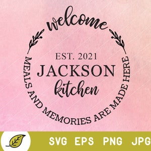 kitchen svg, farmhouse svg, welcome svg, cutting board svg, pot holder svg, monogram svg, last name svg, family name svg, dish towel svg