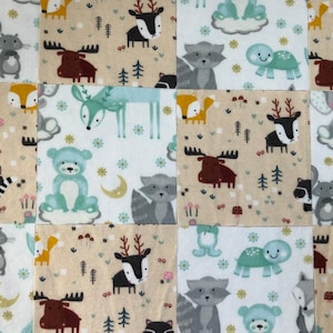Baby Quilt Kit For Beginners Pre-cut, Woodland Animals
