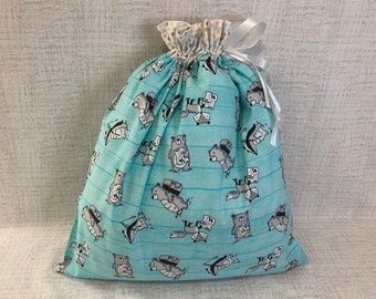 Reusable Fabric Baby Gift Bag, Large
