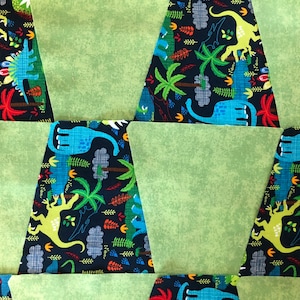 Quilt Kit For Beginners, Pre-cut Lap Quilt , Dinosaur