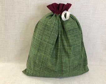 Reusable Fabric Green Gift Bag, Large