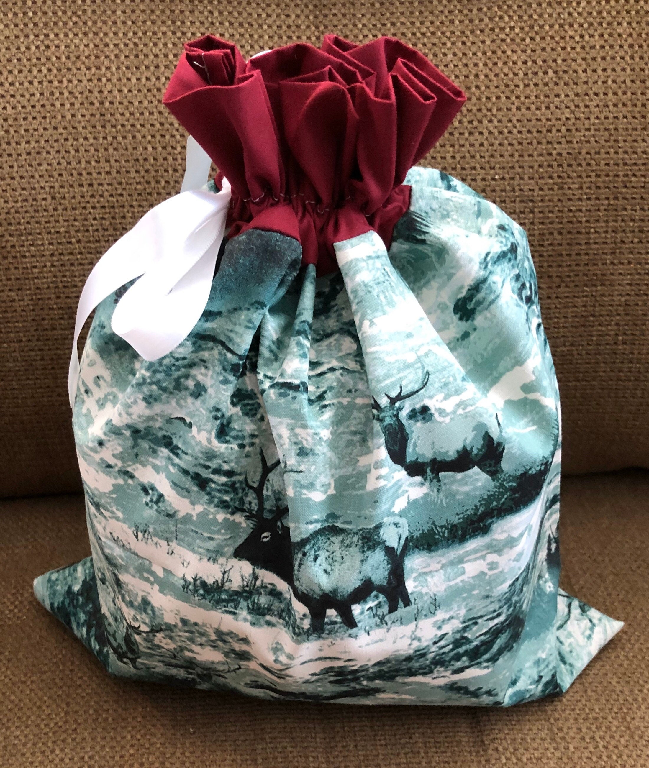 Reusable Fabric Gift Bag Large Etsy