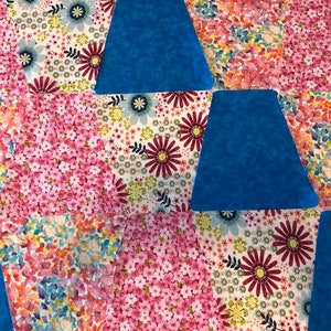 Quilt Top Kit For Beginners , Pre-cut Tumbler Lap Quilt , Flower Lover