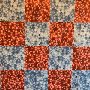 Holiday Quilt Top Kit For Beginners, Pre-cut