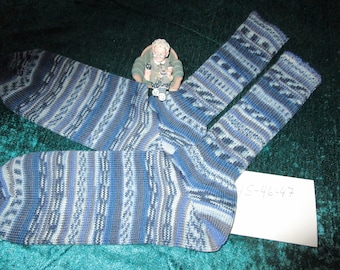 Gestrickte Socken 45 -46- 47 , Socken, Strümpfe gestrickt, 4- fach Sockenwolle