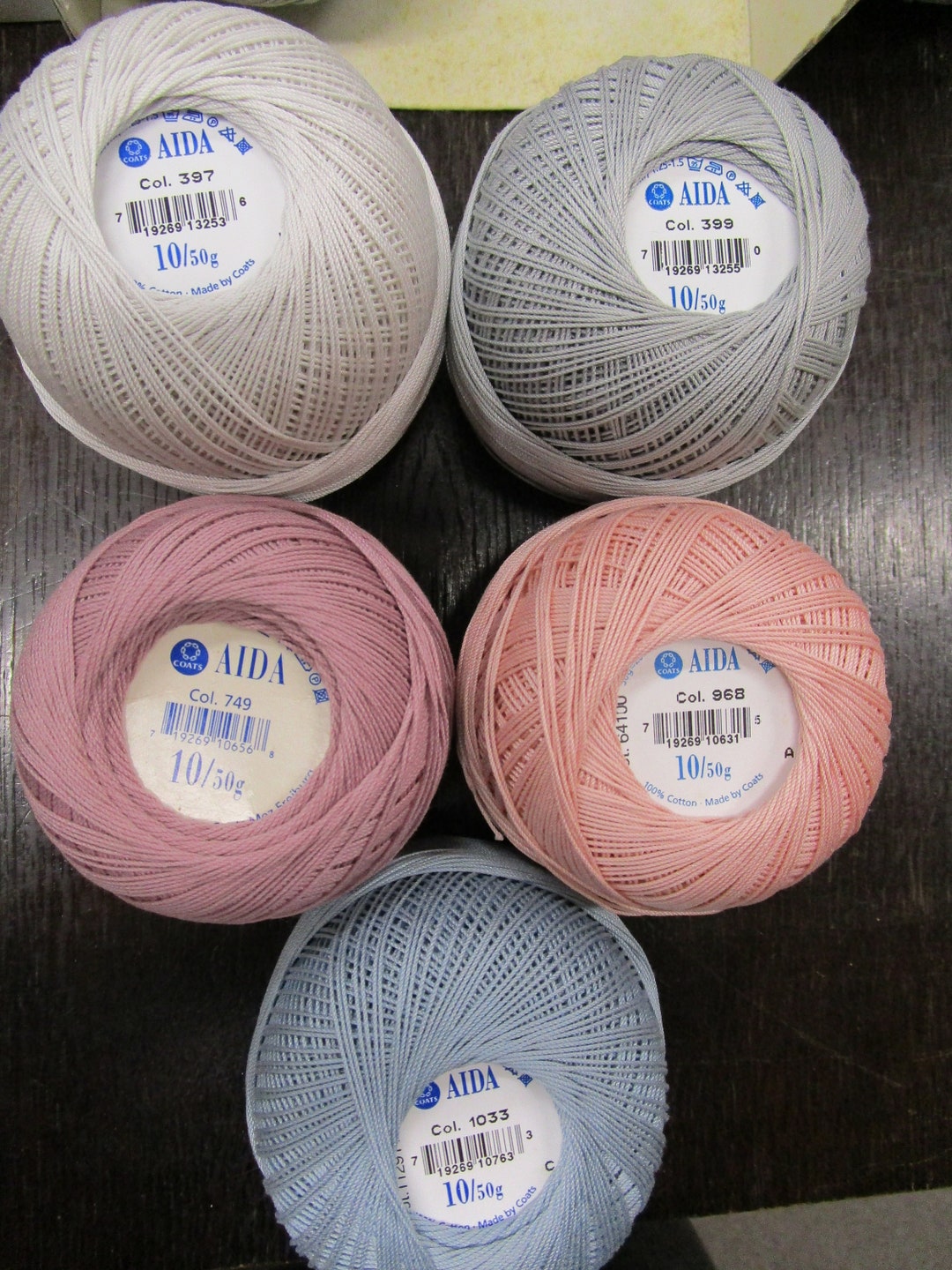 Anchor Crochet Yarn AIDA Size 10, 50g - Etsy