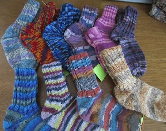 Kindersocken, Gr. 24/25 /Wollsocken/Socken, handgestrickt