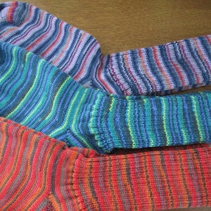 Gestrickte Socken 39 40 , Socken, Strümpfe gestrickt, 4 fach Sockenwolle Bild 1