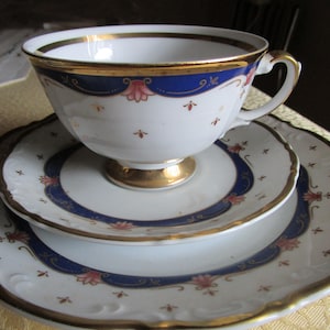 3-piece collector&#39;s set collector&#39;s cup from Mitterteich in blue or green