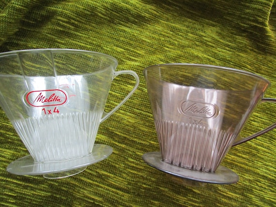 Melitta Coffee Filters, Plastic, Single-hole Filter Bags, Size 1x4, Brown  (not Transparent) and White, Height 11.3 Cm, Diameter 13-16 Cm - Etsy
