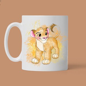 Motivtasse "Löwe", Tasse mit Aufdruck, Watercolor, Geschenk für Kinder und Erwachsene, Mitbringsel, personalisierbar,