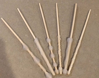 12 Ready to Paint Wizard Wands, perfect for a magical party craft or for craft time