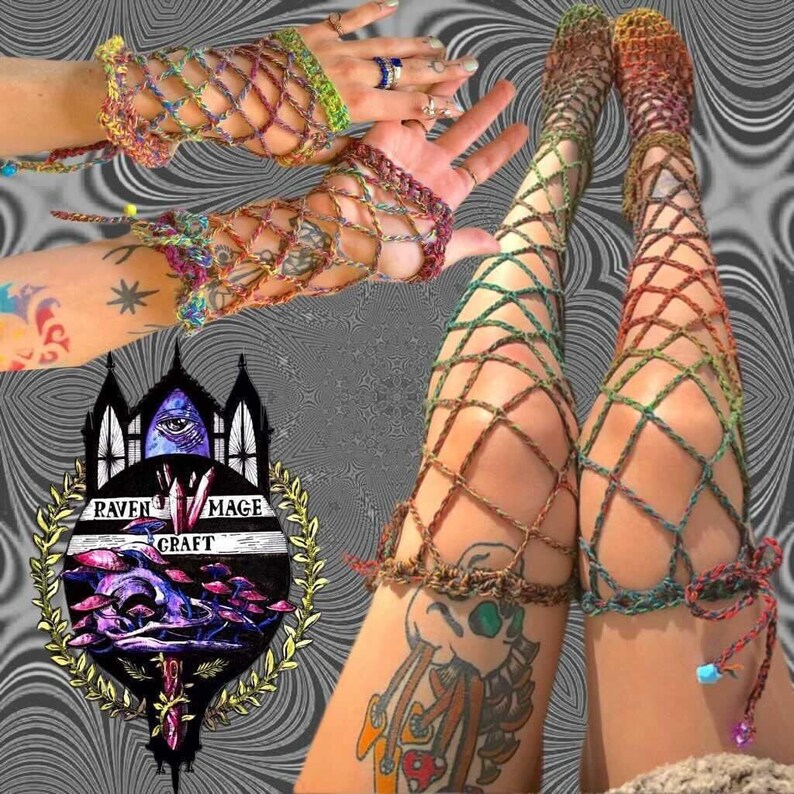 CROCHET PATTERN BUNDLE Mage Gloves & Stockings Etsy