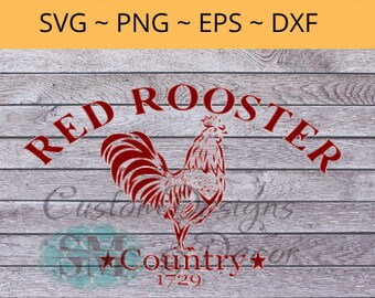 Bauernhaus Red Rooster - Svg-Datei