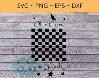 Primitive Olde Crow Game Board Co digitale Datei SVG-Datei primitive