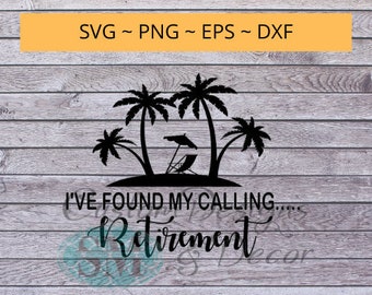 Encontré mi llamada archivo digital RETIREMENT, cita de archivo svg
