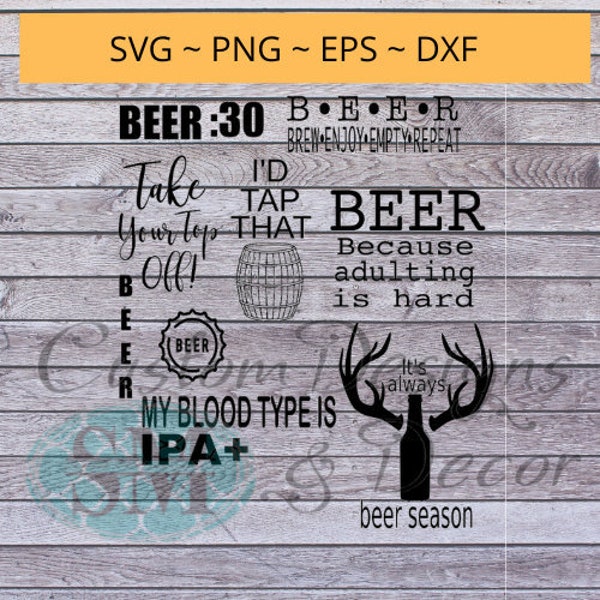 Beer Bottle Cap Opener Design Files - svg file bundle digital files
