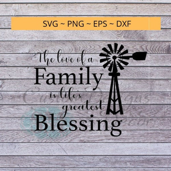The love of a FAMILY is life's greatest BLESSING - Farm & Country/Farmhouse