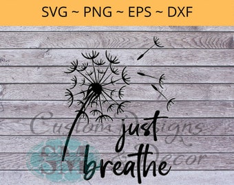 Just Breathe Zitat-Svg-Datei