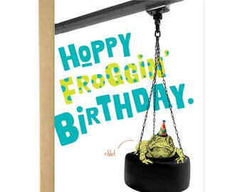 Hoppy Froggin' Birthday Card